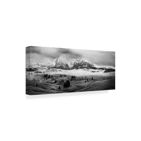 Marian Kuric 'Foggy Dolomites' Canvas Art,20x47